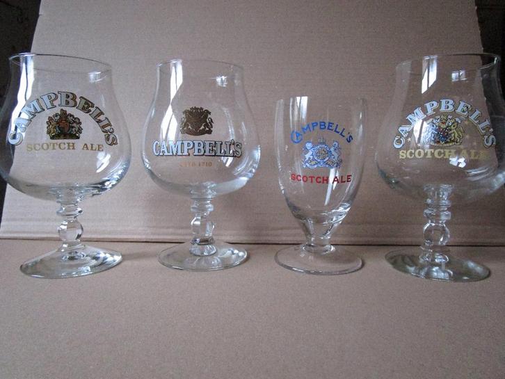 Oude bierglazen ( 3 ), Collections, Marques de bière, Comme neuf, Verre ou Verres, Autres marques, Enlèvement ou Envoi