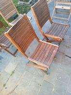 acacia hout stoelen, Tuin en Terras, Ophalen, Gebruikt, Hout