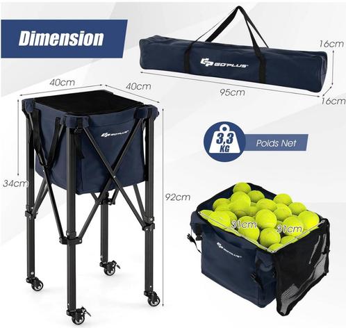 panier balles tennis GoPlus, Sport en Fitness, Tennis, Zo goed als nieuw, Overige typen, Overige merken, Ophalen