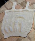 Retro katoenen topje., Maat 38/40 (M), Wit, Ophalen of Verzenden, Zo goed als nieuw