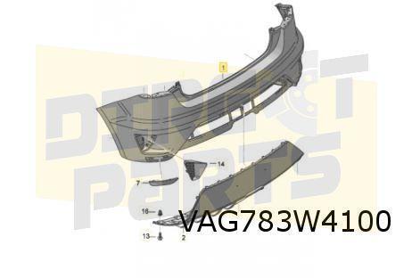 Seat Ibiza (4/12-7/15) Achterbumper (3-drs. / versie Sport), Auto-onderdelen, Carrosserie, Bumper, Seat, Achter, Nieuw, Verzenden