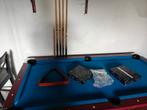 Pooltafel 6f in perfecte staat met alle toebehoren en 5 keus, Sport en Fitness, Biljarten en Poolen, Ophalen, Zo goed als nieuw