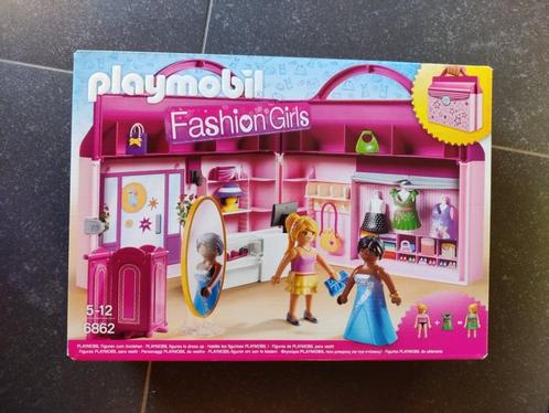 Playmobil 6862 Fashion Girls meeneem fashionshop, Kinderen en Baby's, Speelgoed | Playmobil, Zo goed als nieuw, Complete set, Ophalen