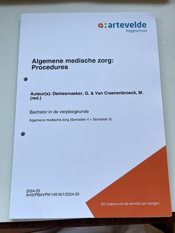 Boeken 2de jaar verpleegkunde aan Artevelde beschikbaar voor biedingen