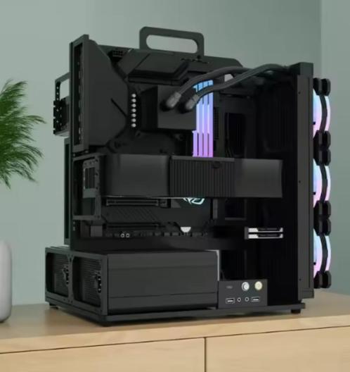 Open style dual motherboard PC behuizing, Computers en Software, Computerbehuizingen, Nieuw, Ophalen of Verzenden