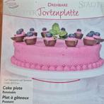 Taartenplateau draaibaar 27,5cm., Enlèvement ou Envoi, Neuf