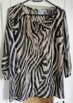 Bruin/zwarte zebrablouse Lolaliza - 36, Vêtements | Femmes, Blouses & Tuniques, Brun, Enlèvement ou Envoi