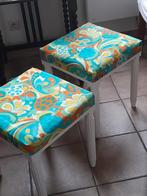 2 stevige eiken stoeltjes met was-,afneembaar zithoesje, Huis en Inrichting, Ophalen, Zo goed als nieuw