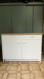 Keukenkast, Huis en Inrichting, Keuken | Keukenelementen, Ophalen, Gebruikt, 100 tot 150 cm, Wit