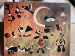 Olieverf op doek, eerbetoon aan Miro, Antiek en Kunst, Kunst | Schilderijen | Klassiek, Ophalen