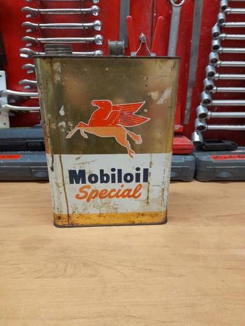 oude mobiloil special lege oliekan van 5 liter beschikbaar voor biedingen