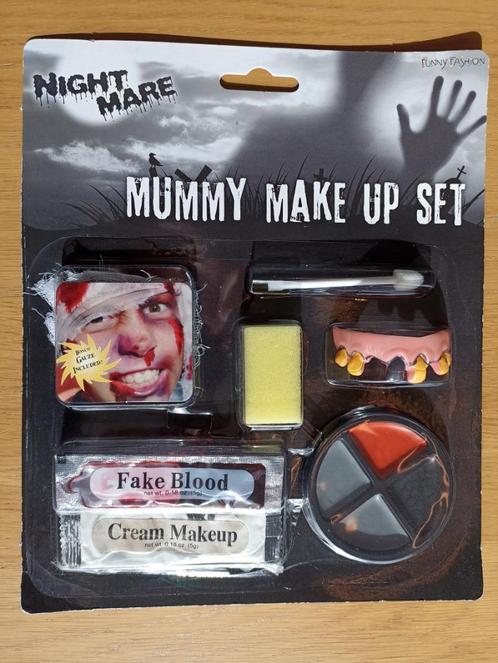 Maquillage momie - Mummy make up set - Funny fashion, Kinderen en Baby's, Carnavalskleding en Verkleedspullen, Nieuw, Jongen of Meisje
