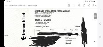 Concert Star 80, Tickets & Billets, Deux personnes, Juin