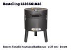 Boretti - Tonello houtskoolbarbecue met beschermhoes Boretti, Jardin & Terrasse, Barbecues au charbon de bois, Avec accessoires