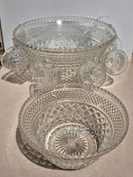 Vintage punch- of sangriaset, Uni, Comme neuf, Verre, Enlèvement