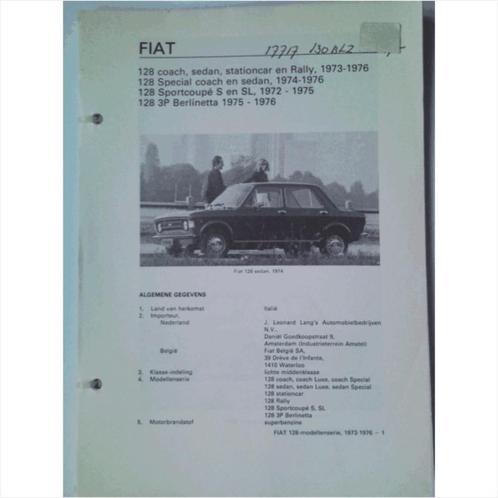 Fiat 128 Vraagbaak losbladig 1973-1976 #1 Nederlands, Boeken, Auto's | Boeken, Gelezen, Ophalen of Verzenden