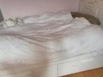 Lit ikea adulte 2 personnes/garde robe/matelas/sommier, Ophalen of Verzenden, Gebruikt