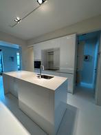 LUXE GLANS KEUKEN + GRANIET + 5 ELECTRO + GEDEMONTEERD, Ophalen, Gebruikt, Wit, Graniet of Steen