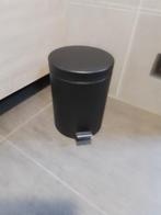 zwarte afvalbak pedaalemmer, Huis en Inrichting, Minder dan 50 cm, Met pedaal, Gebruikt, Metaal