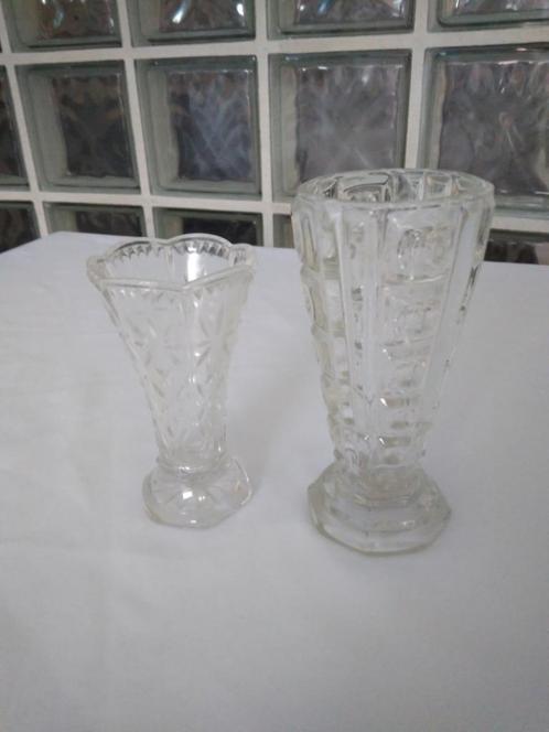 Vintage kristallen vaasjes, Antiek en Kunst, Antiek | Glaswerk en Kristal, Ophalen of Verzenden