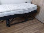 Luxe Elektrische Boxspring met Topper – Zo goed als nieuw, Ophalen, 90 cm, Eenpersoons, Zwart