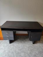 Zwarte houten bureau, Huis en Inrichting, Ophalen, Gebruikt, Bureau