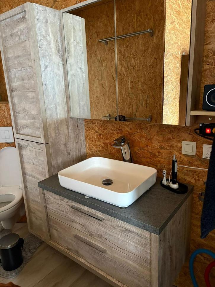 Te Koop Complete Badkamermeubel set., Huis en Inrichting, Badkamer | Badkamermeubels, Zo goed als nieuw, Spiegelkast, Ophalen