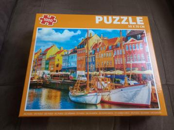 Puzzel 1000 stuks - Nyhavn, Kopenhagen beschikbaar voor biedingen