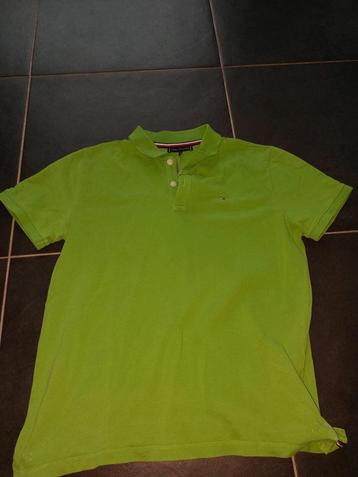 Fel groene polo - Tommy Hilfiger - maat 176 beschikbaar voor biedingen