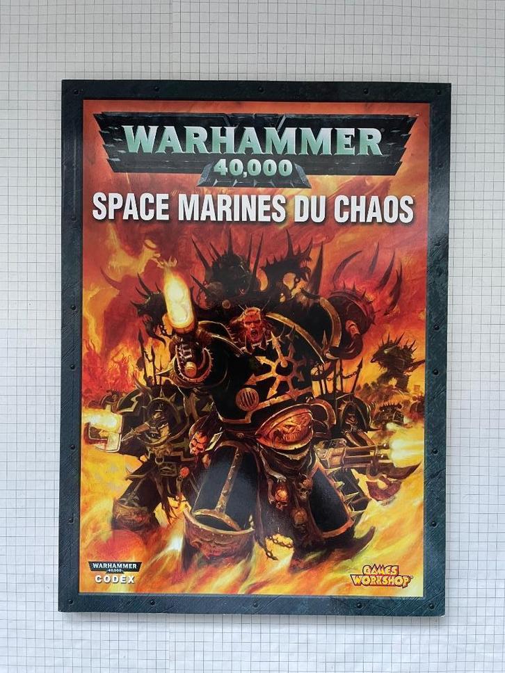 Codex Space Marines du Chaos en français pour W40K V4, Hobby en Vrije tijd, Wargaming, Gebruikt, Warhammer 40000, Boek of Catalogus