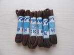 6x nieuwe bruine veters -- 60cm -- verschillende motieven, Enlèvement ou Envoi, Neuf, Brun