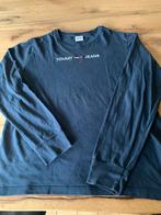 Tshirt lange mouw maat large- Tommy Hilfiger donkerblauw, Maat 52/54 (L), Gedragen, Blauw, Ophalen of Verzenden