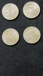 ¼ Dollar "Washington Quarter"  Setje van 4, Ophalen of Verzenden, Noord-Amerika, Setje