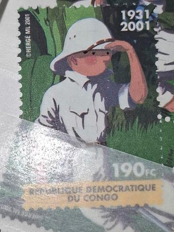 Timbre Congo Tintin, Envoi, Tintin