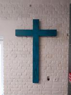 Zeer groot houten kruis uit klooster, Antiek en Kunst, Antiek | Religieuze voorwerpen, Ophalen