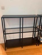 Zwarte vitrine kast/wandkast, Ophalen, Zo goed als nieuw