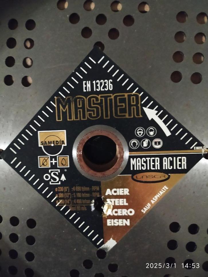 Samedia 300 mm diamantschijfblad, Doe-het-zelf en Bouw, Gereedschap | Zaagmachines, Nieuw, Cirkelzaag, Ophalen