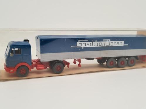 Mercedes vrachtwagen Spedition Dören huiftrailer Wiking 1/87, Hobby en Vrije tijd, Modelauto's | 1:87, Zo goed als nieuw, Bus of Vrachtwagen