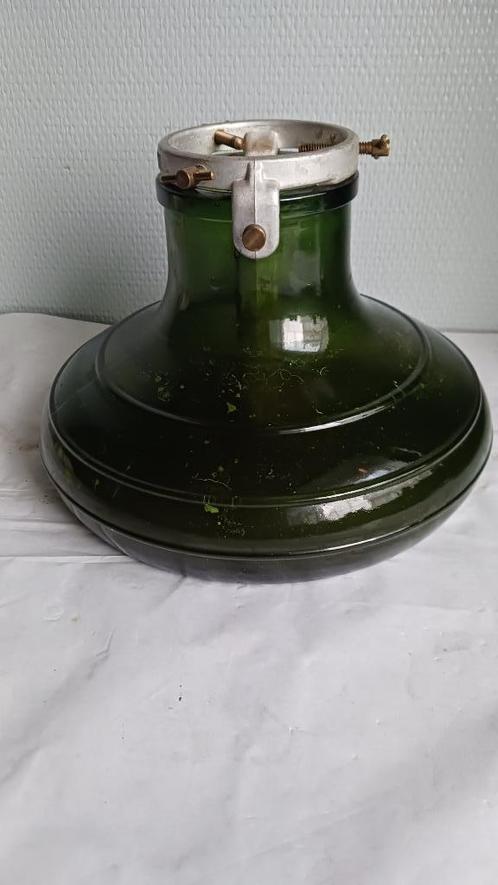 Transparante groene glazen kerstboom voet - Bulach., Diversen, Kerst, Ophalen of Verzenden
