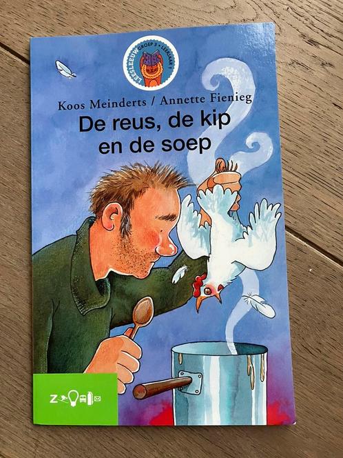 Leesleeuw - De reus, de kip en de soep - AVI 3, Livres, Livres pour enfants | Jeunesse | Moins de 10 ans, Utilisé, Fiction général