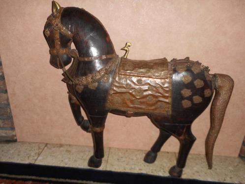 groot ebbenhouten paard india (lees tekst!), Antiek en Kunst, Kunst | Beelden en Houtsnijwerken, Ophalen