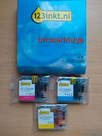 Inktcartridges Brother LC-125XL (3kleuren) beschikbaar voor biedingen