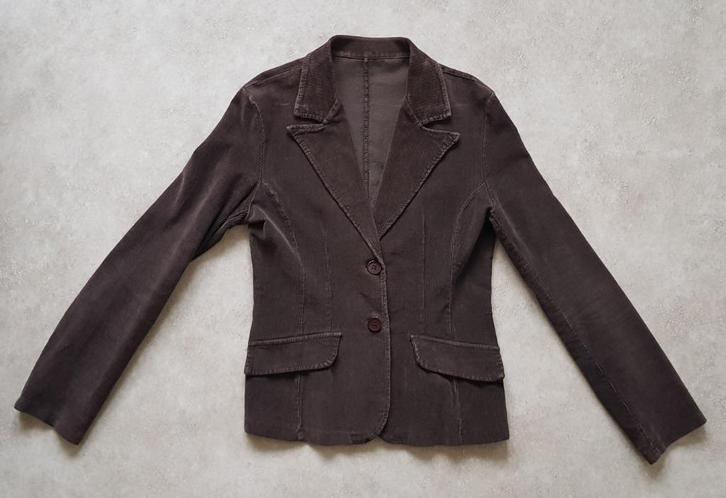Blazer de velours marron pour femme, Kleding | Dames, Jasjes, Kostuums en Pakken, Gedragen, Maat 38/40 (M), Overige kleuren, Ophalen