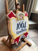 1664 de Kronenbourg zeldzame oude lichtreclame lichtbak bier, Ophalen of Verzenden, Gebruikt, Lichtbak of (neon) lamp