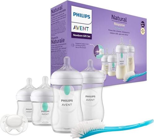 Doos met 4 slabbetjes. AirFree, ultrazachte fopspeen en 50%, Kinderen en Baby's, Babyvoeding en Toebehoren, Zo goed als nieuw