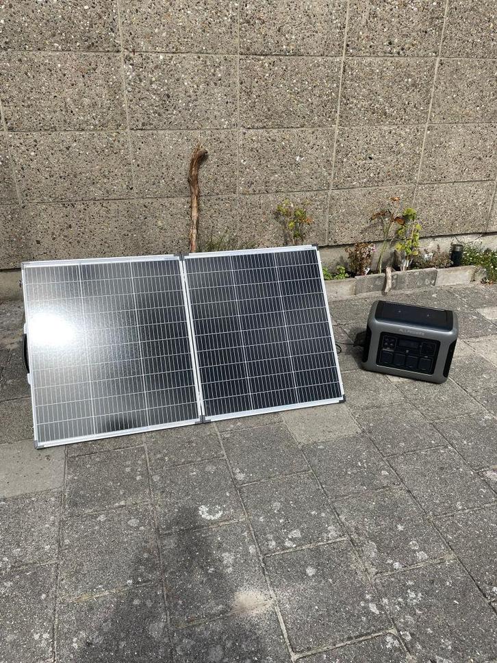 1800W Powerstation 1152Wh + 200w Zonnepaneel Thuisbatterij, Caravans en Kamperen, Caravanaccessoires, Nieuw, Ophalen of Verzenden