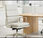 Vitra eames ea 219 snow leder bureaustoel, Ophalen, Zo goed als nieuw, Bureaustoel
