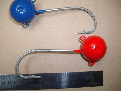 300 gram's Fire balls met haak 10/0, 11/0 of 12/0, Watersport en Boten, Hengelsport | Zeevissen, Nieuw, Dobber of Lood, Ophalen of Verzenden