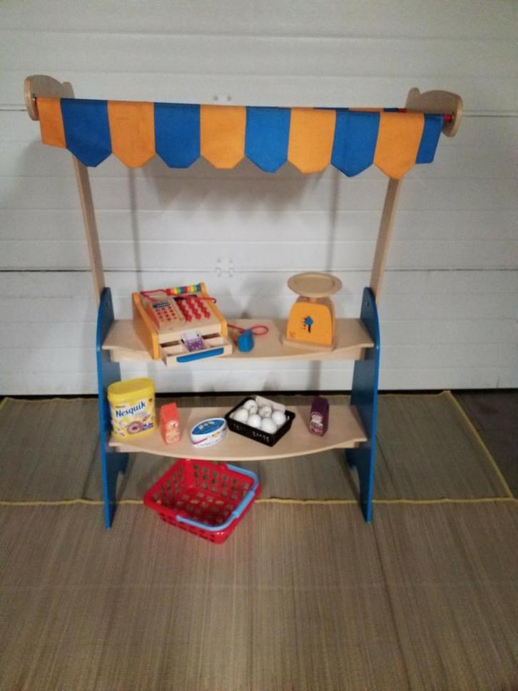 Merk: Hape wooden merchant, Kinderen en Baby's, Speelgoed | Speelkeukens, Zo goed als nieuw, Hout, Ophalen