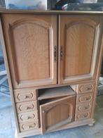 armoire tv, Huis en Inrichting, Ophalen, Gebruikt, Eikenhout